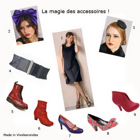 Accessoires robe noire