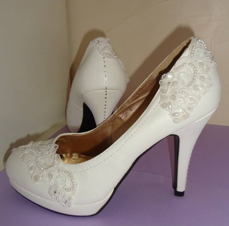 Escarpin blanc mariage