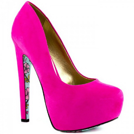 Escarpin rose fluo