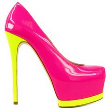 Escarpin rose fluo