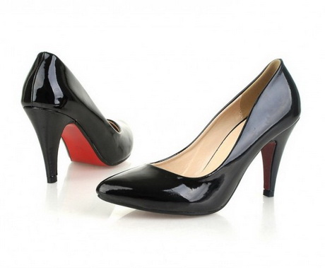 escarpin noir semelle rouge pas cher