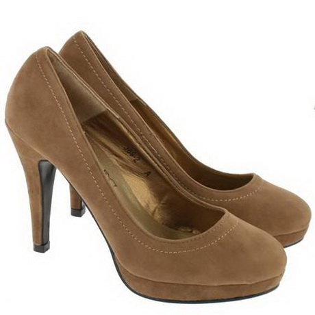 escarpin marron clair