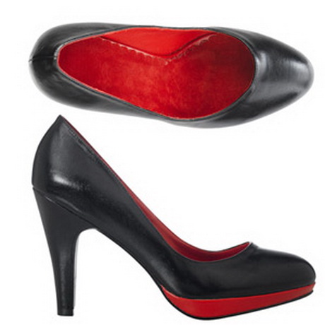 escarpin noir semelle rouge pas cher
