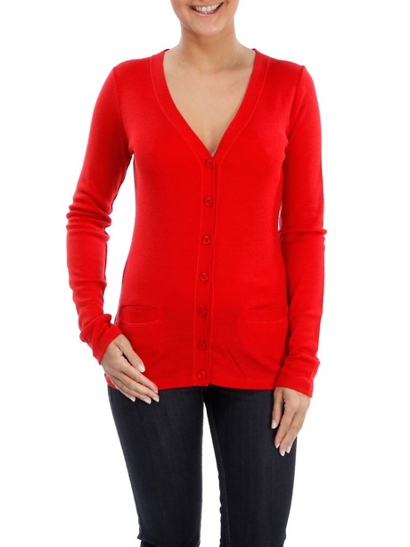 Gilet rouge femme