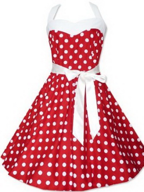 Robe à pois rouge