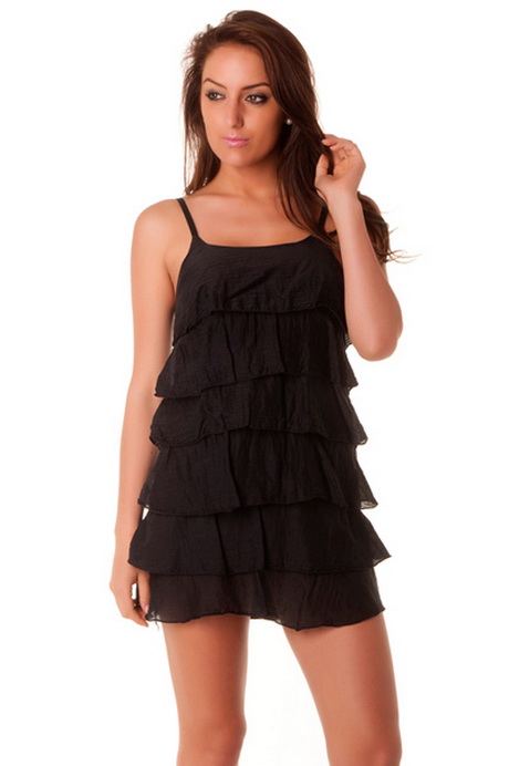 Robe a volants noire