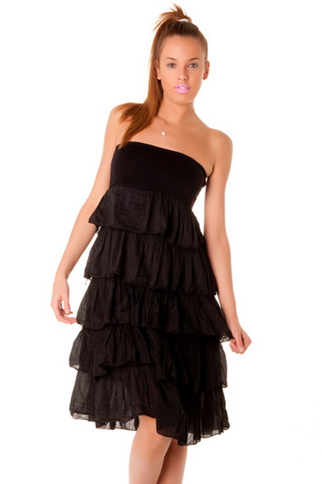 Robe a volants noire