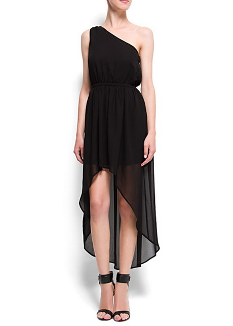 Robe asymetrique noire