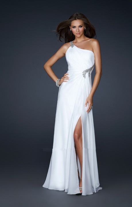 Robe asymétrique de soirée