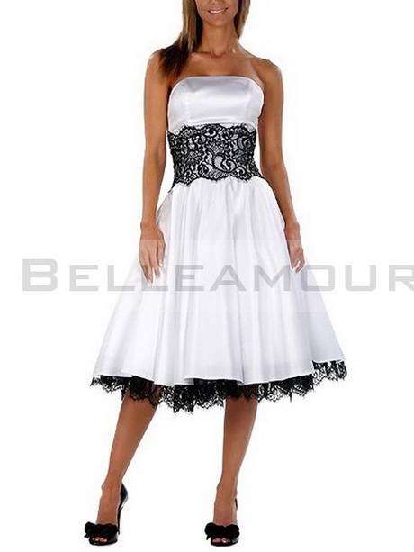 Robe blanc et noir