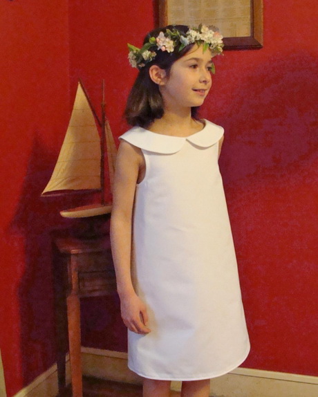 Robe blanche fille communion