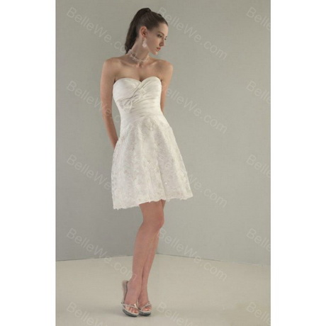 Robe bustier blanche courte