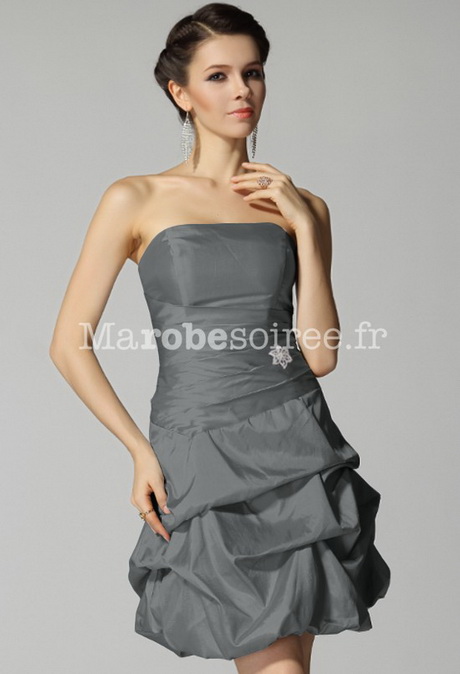 Robe bustier grise