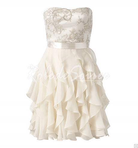 Robe bustier ivoire