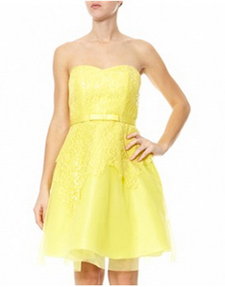 Robe bustier jaune