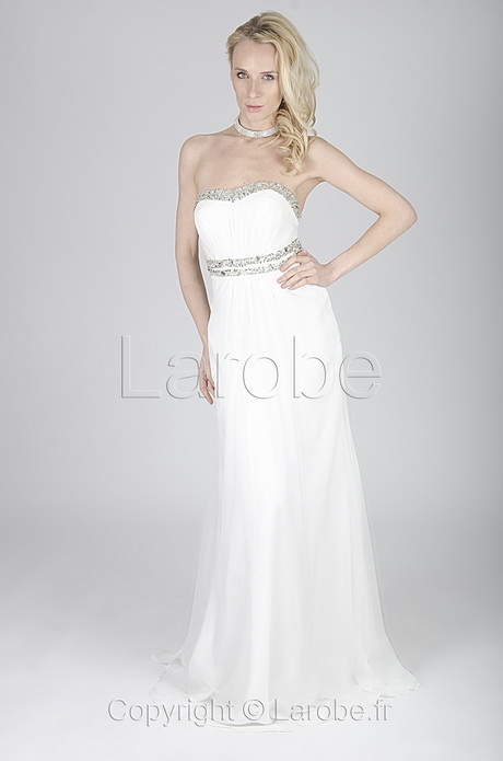 Robe bustier longue blanche