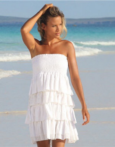 Robe bustier plage