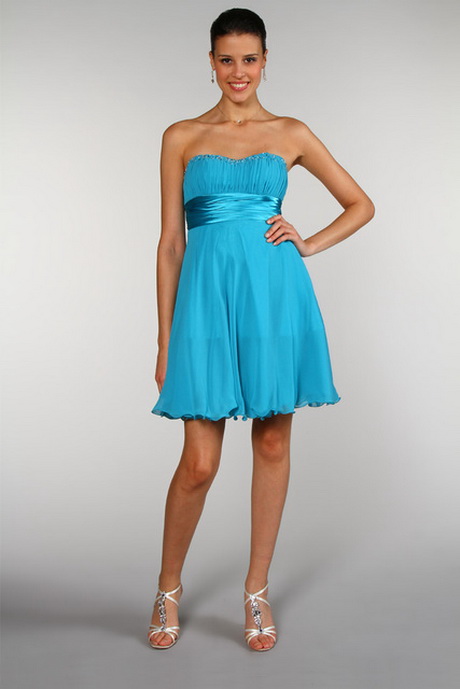 Robe bustier turquoise