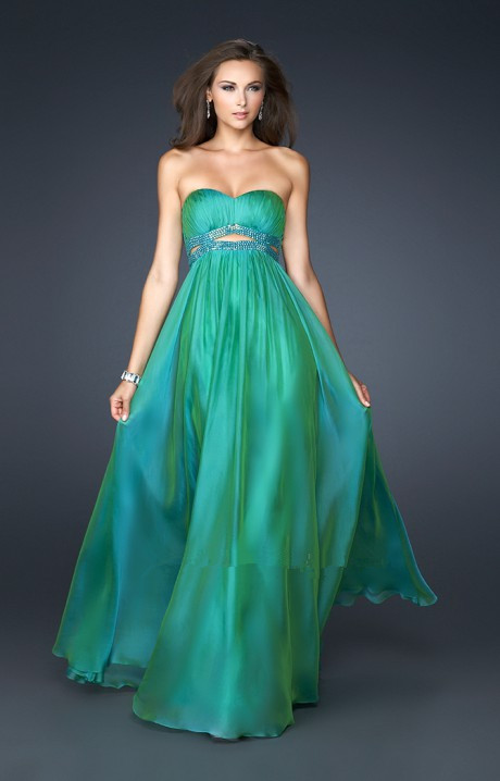 Robe bustier verte