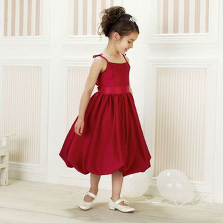 Robe ceremonie fille rouge