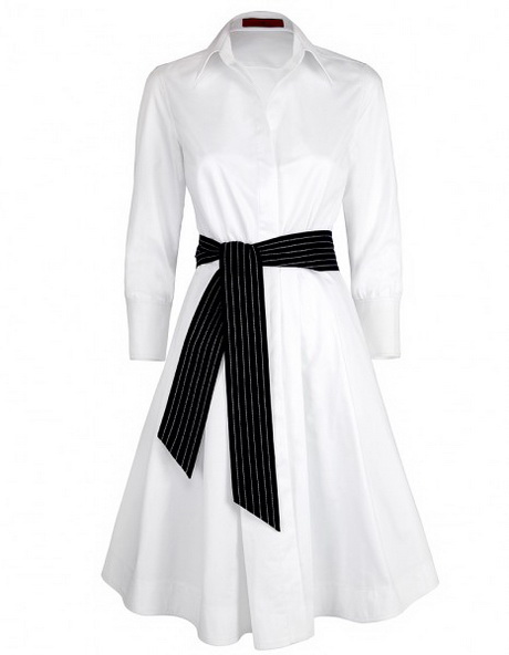 Robe chemise blanche