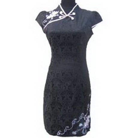 Robe chinoise noire