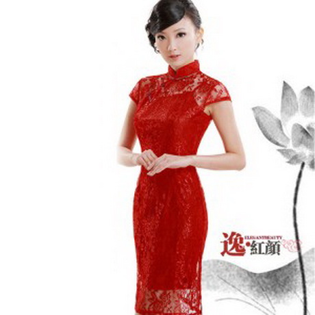 Robe chinoise rouge