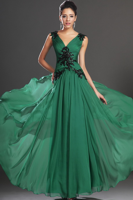 Robe cocktail verte