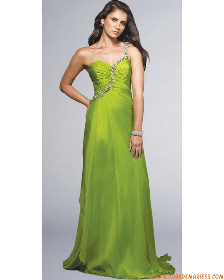 Robe cocktail verte