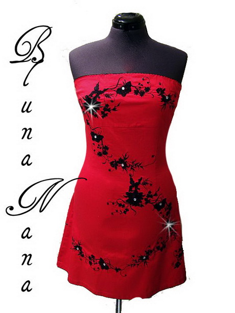 Robe corset rouge