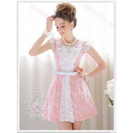 Robe courte rose