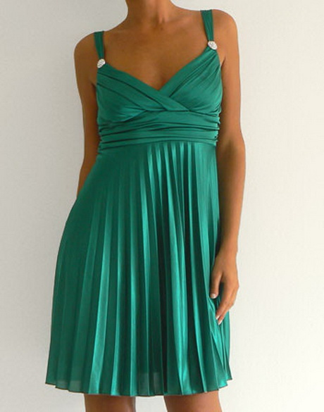 Robe courte verte