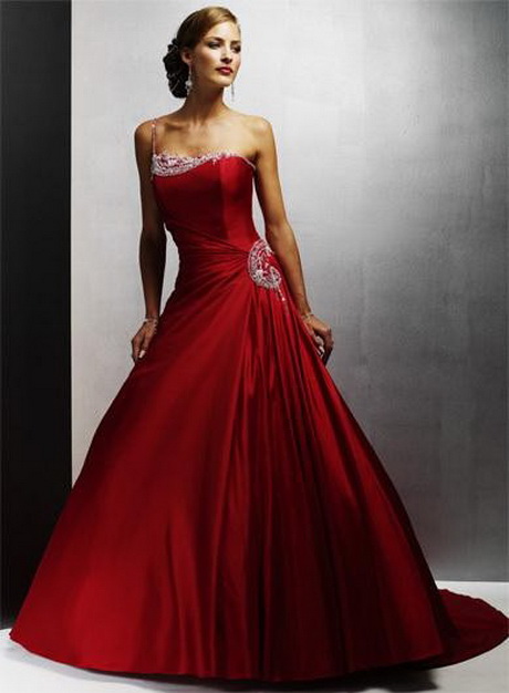 Robe de bal rouge