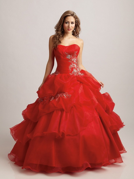 Robe de bal rouge