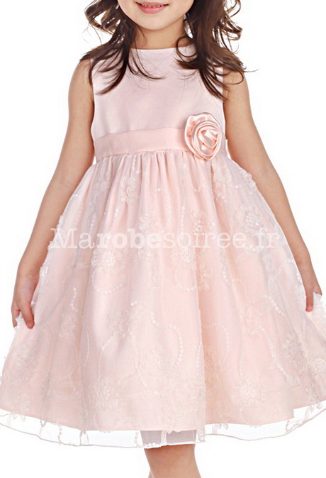 Robe de ceremonie fille rose