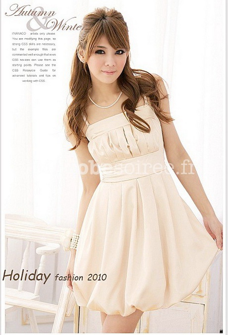 Robe de cocktail beige