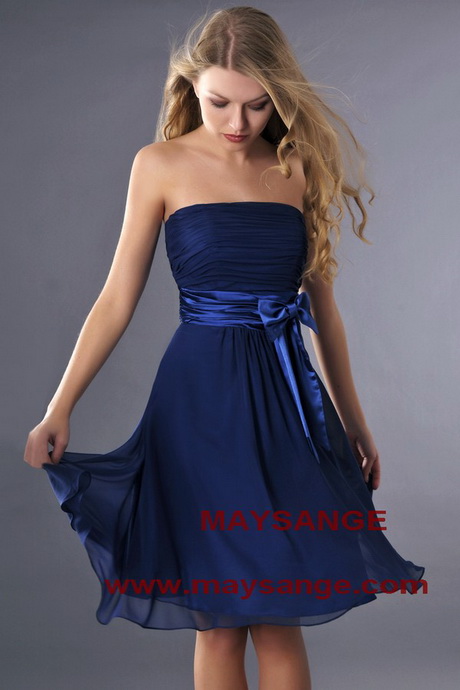 Robe de cocktail bleue