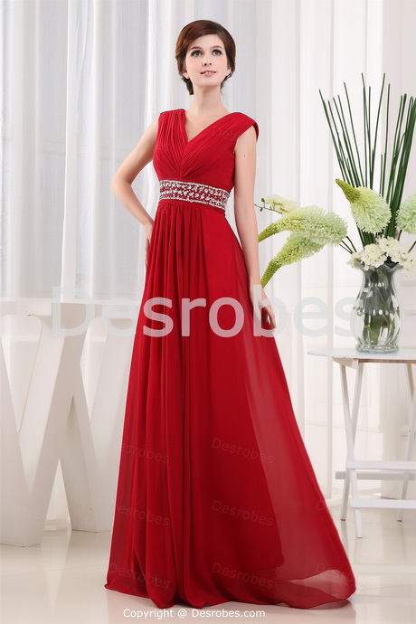 Robe de coktail rouge