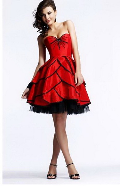 Robe de coktail rouge