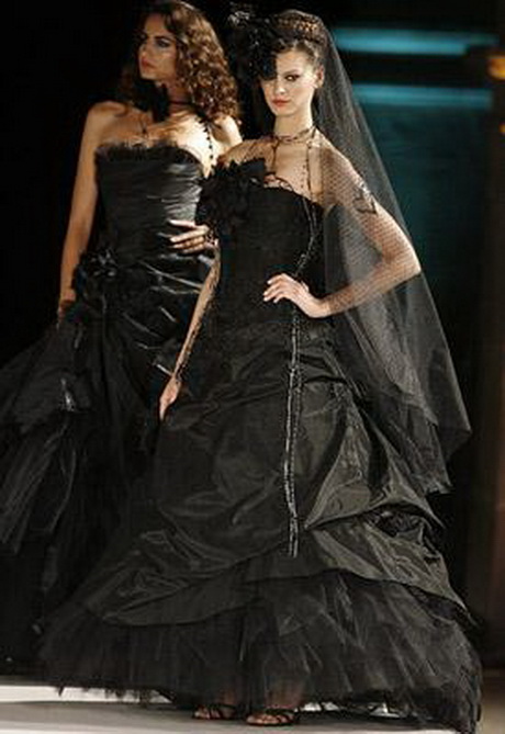 Robe de mariage noir