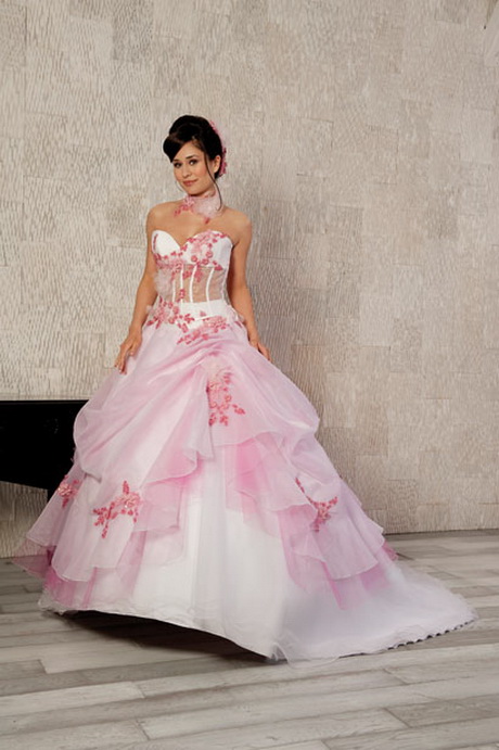 Robe de mariage rose