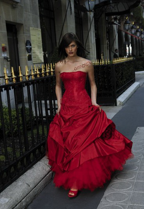 Robe de mariage rouge