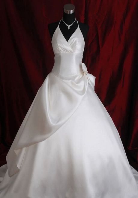 Robe de mariée col américain