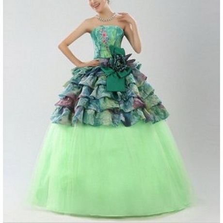 Robe de mariée colorée