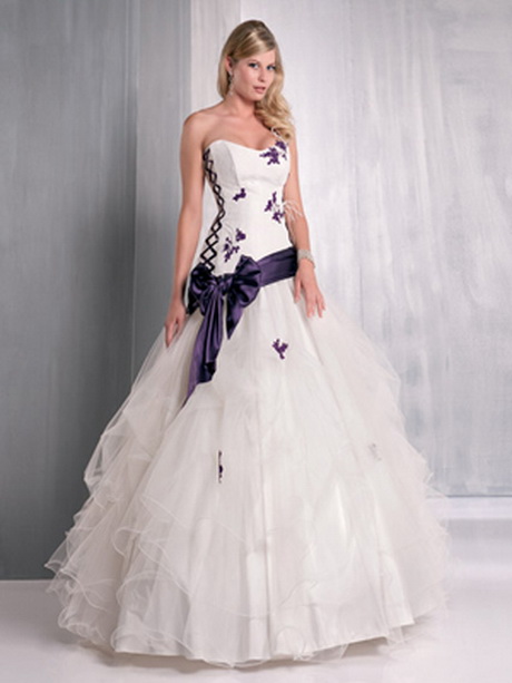 Robe de mariée colorée