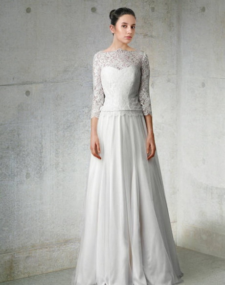 Robe de mariée manche