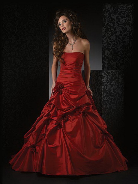 Robe de marie rouge