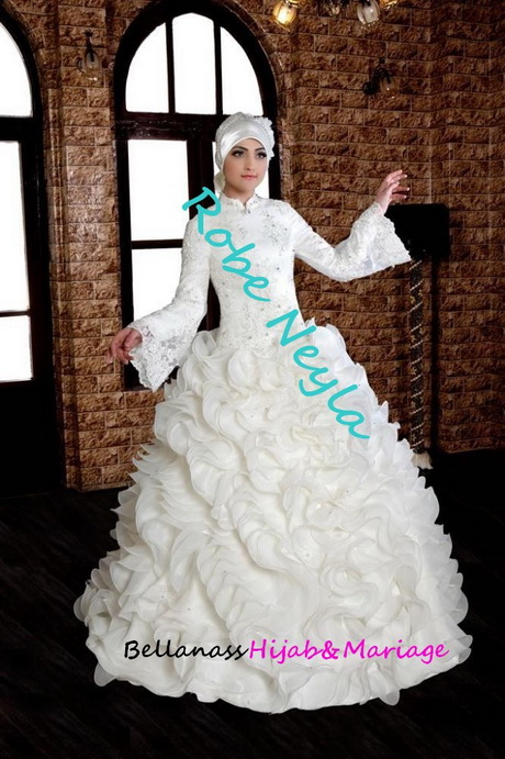 Robe de mariee avec hijab