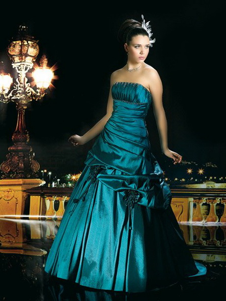 Robe de mariee bleue