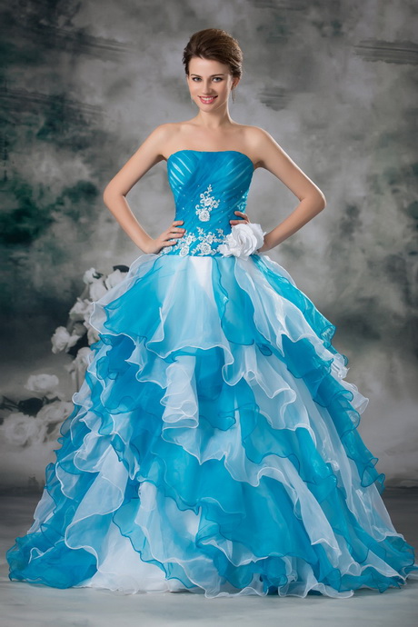 Robe de mariee turquoise